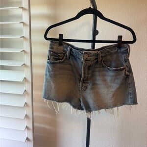 MOTHER Tomcat Fray Denim Cutoff Shorts